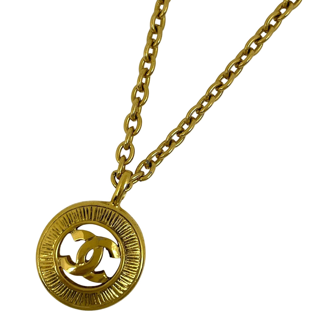 シャネル ココマーク チェーン ネックレス ラウンド ネックレス GP ゴールド レディース ブランドアクセサリー 【中古】bracc