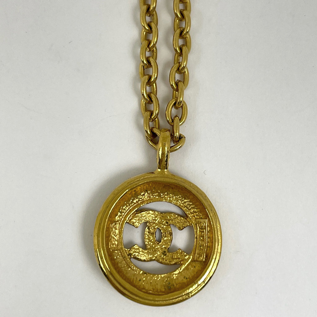 シャネル ココマーク チェーン ネックレス ラウンド ネックレス GP ゴールド レディース ブランドアクセサリー 【中古】bracc