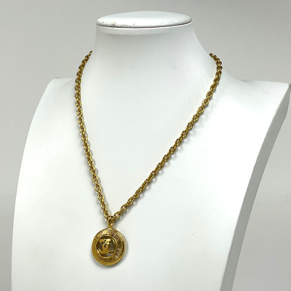 シャネル ココマーク チェーン ネックレス ラウンド ネックレス GP ゴールド レディース ブランドアクセサリー 【中古】bracc