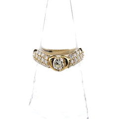 ダイヤモンド デザインリング リング 11号 750 ダイヤモンド レディース ノンブランドジュエリー 【中古】nbjwl