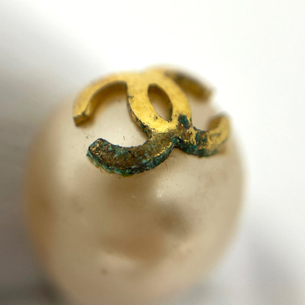 シャネル ココマーク フェイクパール イヤリング スイング イヤリング GP ゴールド レディース ブランドアクセサリー 【中古】bracc