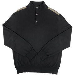 エルメス ハイネック 長袖セーター セリエボタン スターマーク トップス ニット カシミヤ 綿 羊革 ブラック メンズ ブランドアパレル 【中古】brapp