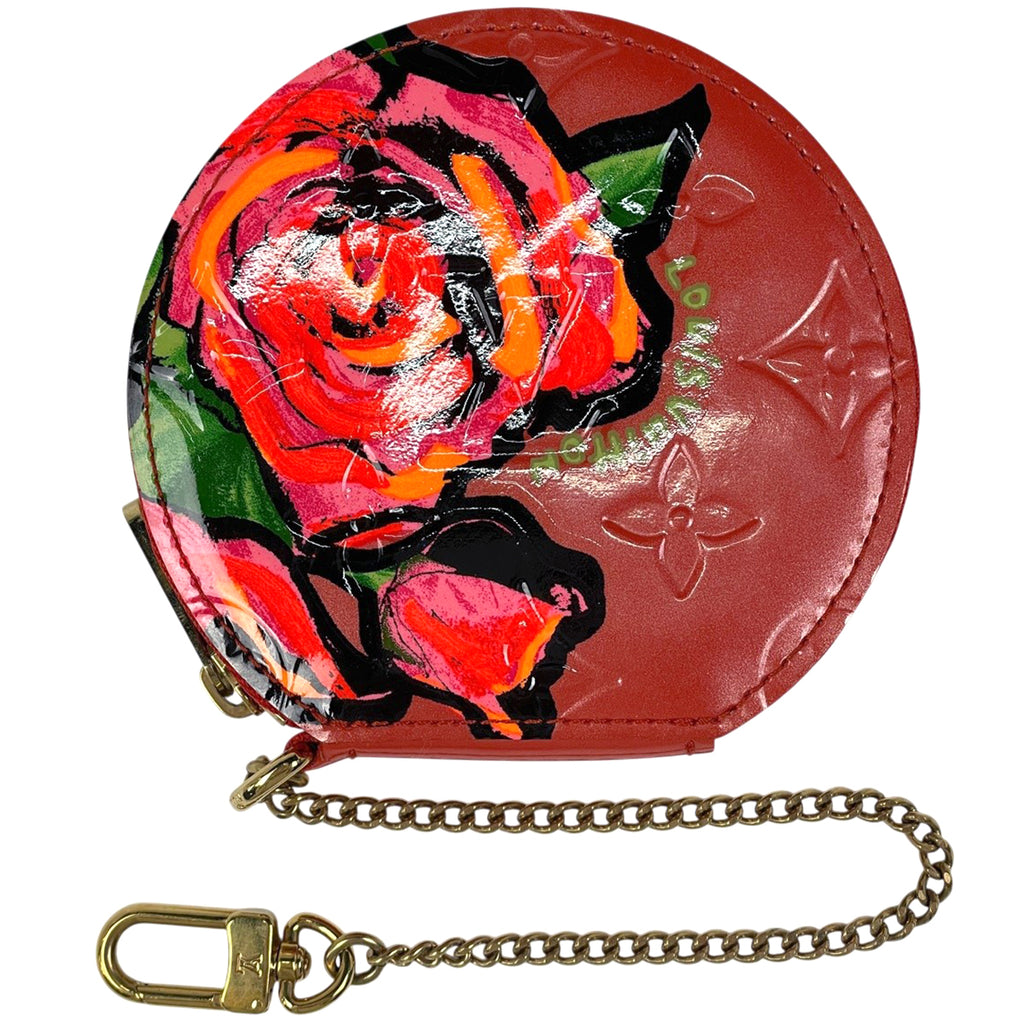 ルイ・ヴィトン ポルト モネ シャポー ローズ 薔薇 小銭入れ コインパース コインケース モノグラムヴェルニ オレンジサンセット M93691 レディース ブランドバッグ・小物 【中古】brbag