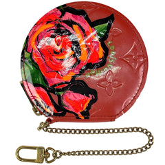 ルイ・ヴィトン ポルト モネ シャポー ローズ 薔薇 小銭入れ コインパース コインケース モノグラムヴェルニ オレンジサンセット M93691 レディース ブランドバッグ・小物 【中古】brbag