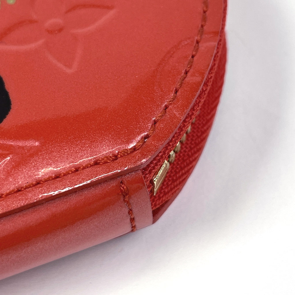 ルイ・ヴィトン ポルト モネ シャポー ローズ 薔薇 小銭入れ コインパース コインケース モノグラムヴェルニ オレンジサンセット M93691 レディース ブランドバッグ・小物 【中古】brbag