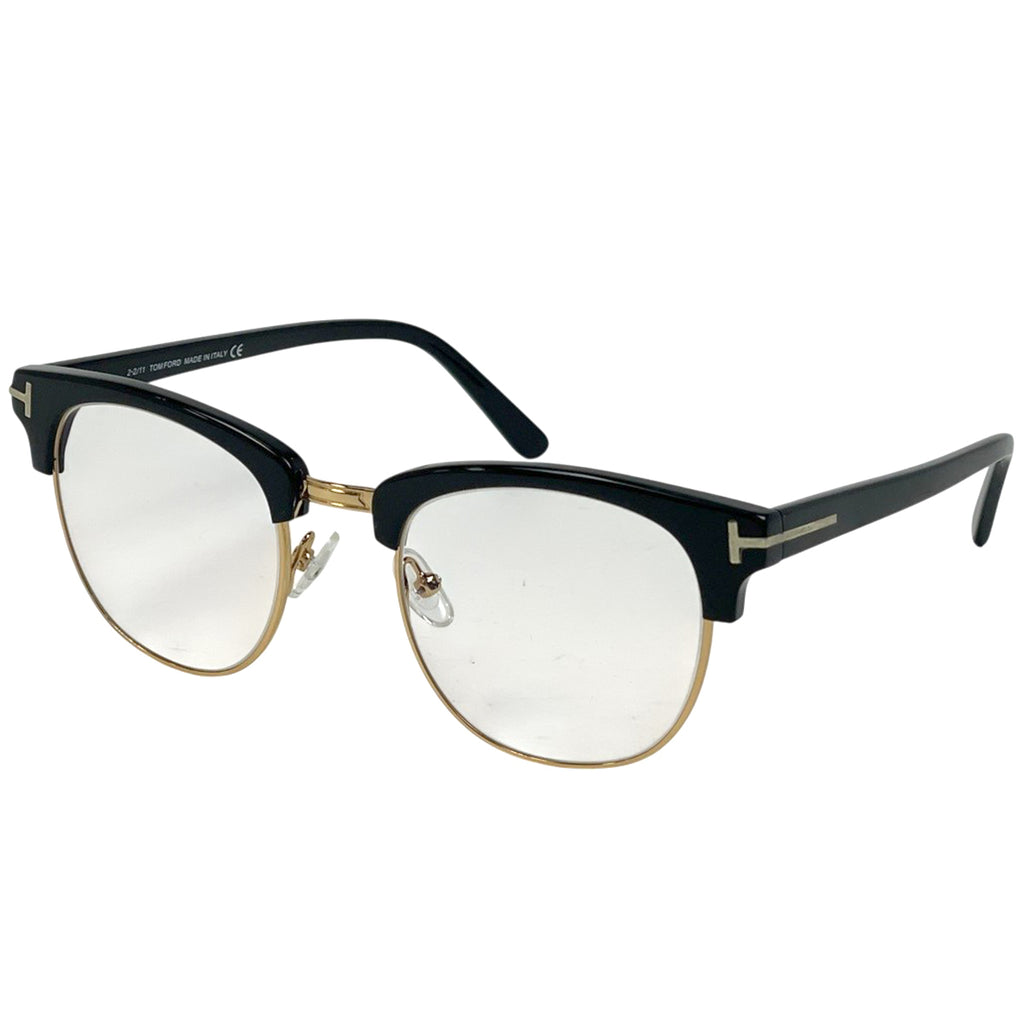 トムフォード ロゴ メガネ アイウェア 伊達メガネ 眼鏡 プラスチック ブラック TF0248 レディース ブランドバッグ・小物 【中古】brbag