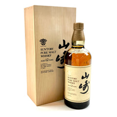 【東京都内限定お届け】 サントリー SUNTORY 山崎 12年 ピュアモルト 金花 750ml 国産ウイスキー 酒 【古酒】liqbb