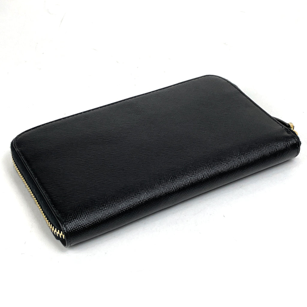 プラダ ロゴ ラウンドファスナー 長財布 ラウンドジップ 長財布 レザー ネロ(ブラック) 1M0506 レディース ブランドバッグ・小物 【中古】brbag