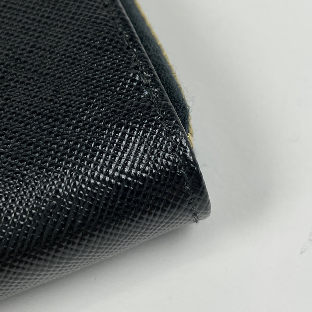 プラダ ロゴ ラウンドファスナー 長財布 ラウンドジップ 長財布 レザー ネロ(ブラック) 1M0506 レディース ブランドバッグ・小物 【中古】brbag