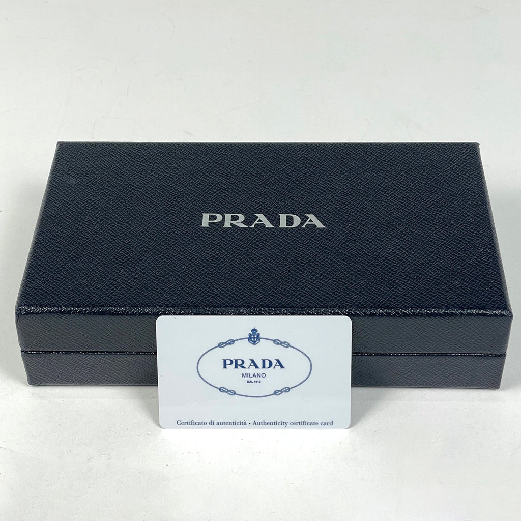 プラダ ロゴ ラウンドファスナー 長財布 ラウンドジップ 長財布 レザー ネロ(ブラック) 1M0506 レディース ブランドバッグ・小物 【中古】brbag