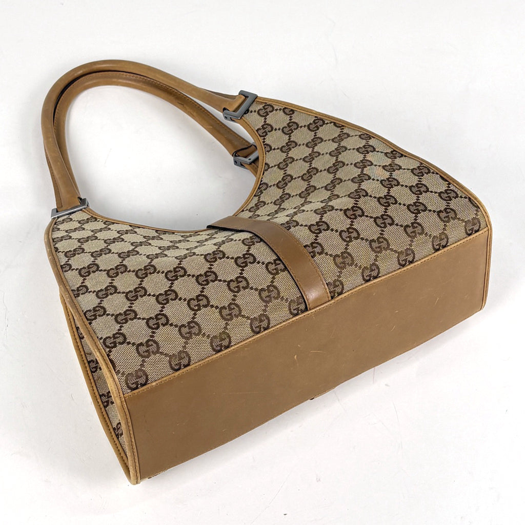 グッチ ジャッキーライン ショルダーバッグ ハンドバッグ GG柄 ショルダーバッグ GGキャンバス ブラウン 01719 レディース ブランドバッグ・小物 【中古】brbag