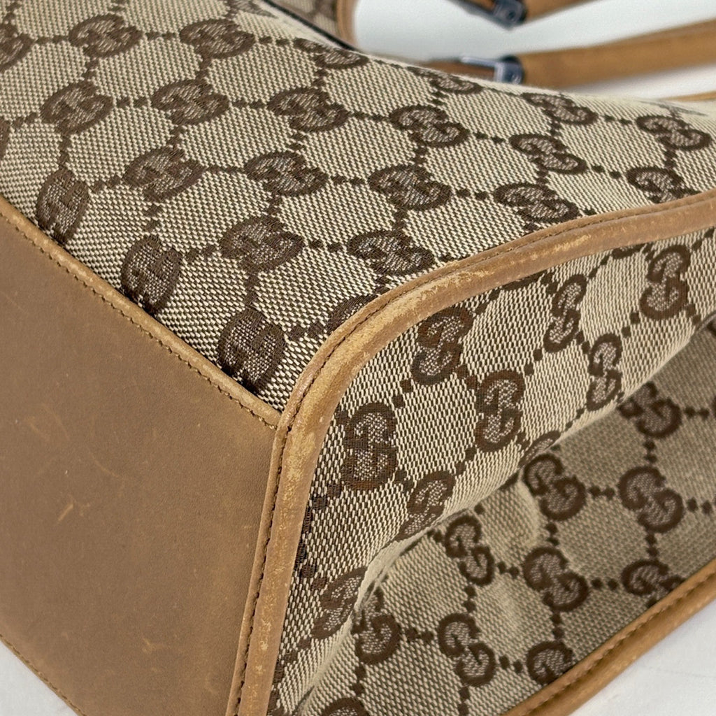 グッチ ジャッキーライン ショルダーバッグ ハンドバッグ GG柄 ショルダーバッグ GGキャンバス ブラウン 01719 レディース ブランドバッグ・小物 【中古】brbag