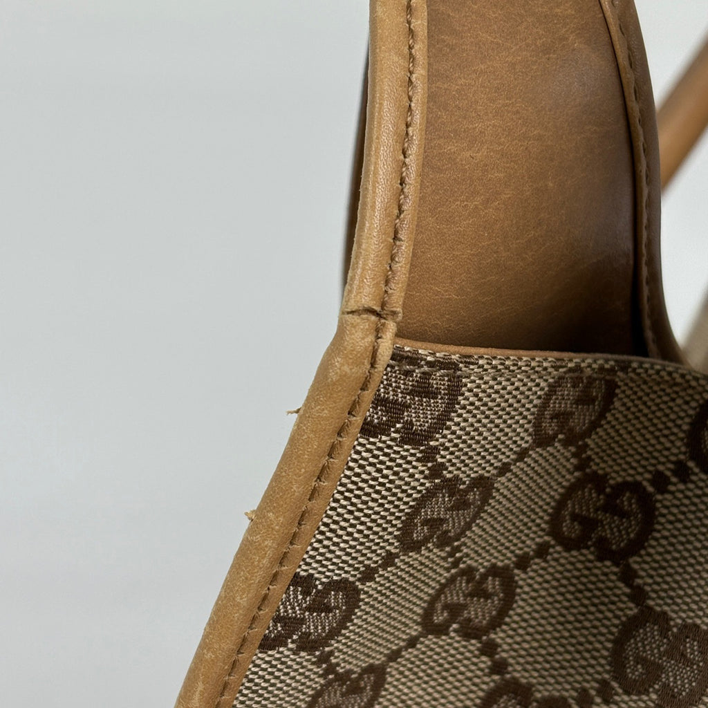 グッチ ジャッキーライン ショルダーバッグ ハンドバッグ GG柄 ショルダーバッグ GGキャンバス ブラウン 01719 レディース ブランドバッグ・小物 【中古】brbag