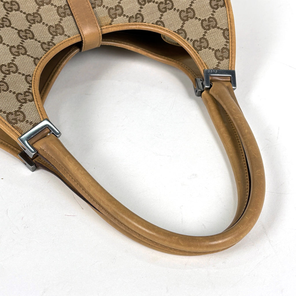 グッチ ジャッキーライン ショルダーバッグ ハンドバッグ GG柄 ショルダーバッグ GGキャンバス ブラウン 01719 レディース ブランドバッグ・小物 【中古】brbag