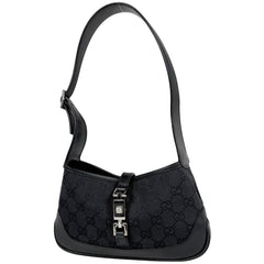 グッチ ジャッキーライン ショルダーバッグ GG柄 ハンドバッグ ワンショルダー ショルダーバッグ GGキャンバス ブラック 0072039 レディース ブランドバッグ・小物 【中古】brbag