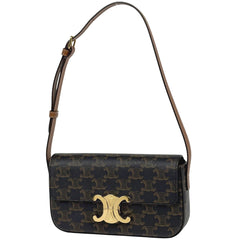 セリーヌ トリオンフ ショルダーバッグ 肩掛け ハンドバッグ ショルダーバッグ コーティングキャンバス ブラウン レディース ブランドバッグ・小物 【中古】brbag