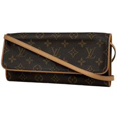 ルイ・ヴィトン ポシェットツイン GM クラッチバッグ 2WAY ショルダーバッグ モノグラム ブラウン M51852 レディース ブランドバッグ・小物 【中古】brbag