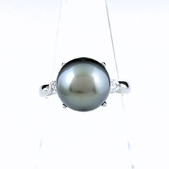 Pt900 パール リング 14号 11.8mm レディース ノンブランドジュエリー 【中古】nbjwl