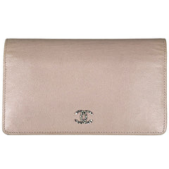 シャネル ココマーク 二つ折り 長財布 CC 札入れ 小銭入れ 長財布 レザー ピンク レディース ブランドバッグ・小物 【中古】brbag