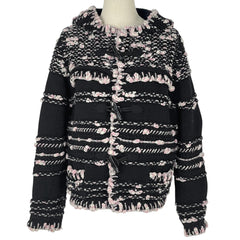 シャネル ココマークボタン ニット ジャケット ダッフル フーディ アウター その他ジャケット カシミヤ ウール ナイロン ブラック ピンク ホワイト レディース ブランドアパレル 【中古】brapp