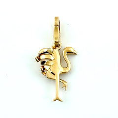 カルティエ アニマルモチーフ ペンダントトップ YG イエローゴールド チャーム フラミンゴ 鳥 ペンダントトップ 750 レディース ブランドジュエリー 【中古】brjwl