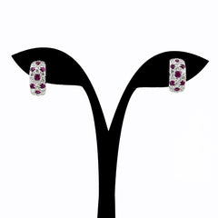 ミキモト ルビー デザインイヤリング メレダイヤ イヤリング K18 ルビー ダイヤモンド レディース ブランドジュエリー 【中古】brjwl