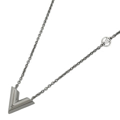 ルイ・ヴィトン エセンシャル V ネックレス シルバーメッキ シルバー レディース ブランドアクセサリー 【中古】bracc