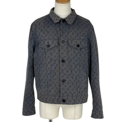 ルイ・ヴィトン モノグラム デニム ジャケット Gジャン アウター デニムジャケット コットン ポリエステル ブルー メンズ ブランドアパレル 【中古】brapp