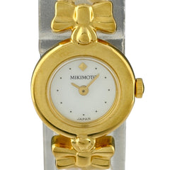 ミキモト パール ウォッチ 1E20-2081 腕時計 SS GP パール クォーツ ホワイト レディース 時計 【中古】wtcbb