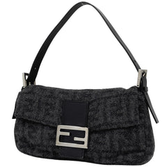 フェンディ ズッカ柄 マンマバケット ワンショルダー ハンドバッグ ショルダーバッグ ファブリック グレー 26424 レディース ブランドバッグ・小物 【中古】brbag