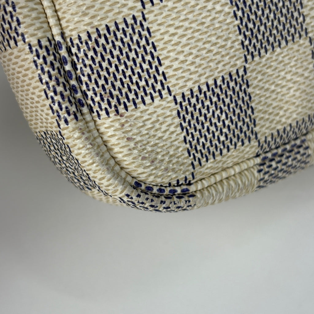 ルイ・ヴィトン ミニ ポシェット アクセソワール メイク コスメ アクセサリーポーチ ダミエアズール ホワイト N58010 レディース 【中古】brbag