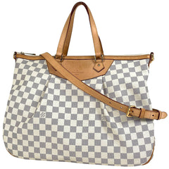 ルイ・ヴィトン シラクーサGM ショルダーバッグ 2way ダミエアズール ホワイト N41111 レディース ブランドバッグ・小物 【中古】brbag