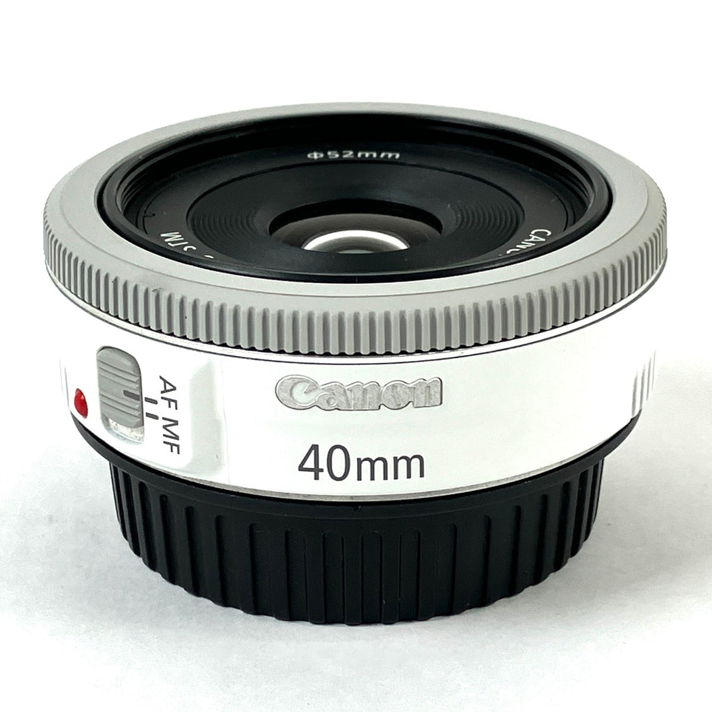 キヤノン Canon EF 40mm F2.8 STM ホワイト 一眼カメラ用レンズ（オートフォーカス） カメラ 【中古】cambb