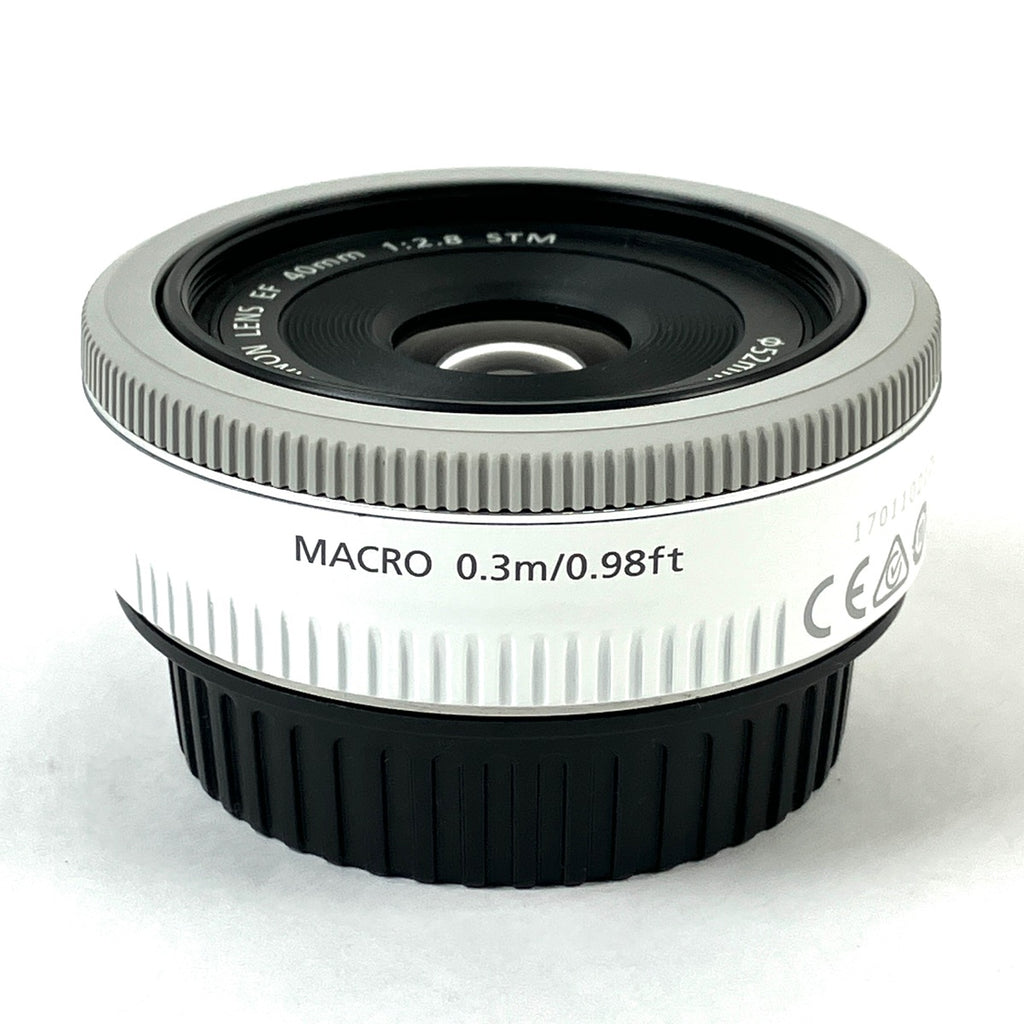 キヤノン Canon EF 40mm F2.8 STM ホワイト 一眼カメラ用レンズ（オートフォーカス） カメラ 【中古】cambb