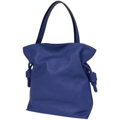 ロエベ アナグラム ショルダーバッグ フラメンコ 巾着型 ワンショルダー ショルダーバッグ レザー ブルー レディース ブランドバッグ・小物 【中古】brbag