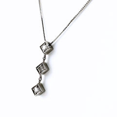 メレダイヤ デザインネックレス プラチナ ペンダント ネックレス Pt900 Pt850 ダイヤモンド レディース ノンブランドジュエリー 【中古】nbjwl