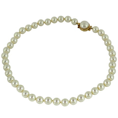 クリスチャンディオール フェイクパール ネックレス GP ゴールド ホワイト レディース ブランドアクセサリー 【中古】bracc