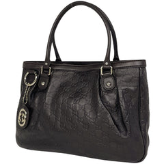 グッチ グッチシマ スーキー トートバッグ GG柄 ショルダーバッグ トートバッグ シマレザー ダークブラウン 296835 レディース ブランドバッグ・小物 【中古】brbag