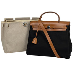 エルメス エールバッグ PM 2WAY ショルダーバッグ ハンドバッグ トワルアッシュ ナチュラル □F レディース ブランドバッグ・小物 【中古】brbag