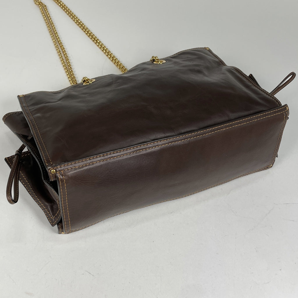 ロエベ ロゴ チェーンショルダーバッグ ステッチ 肩掛け ショルダー