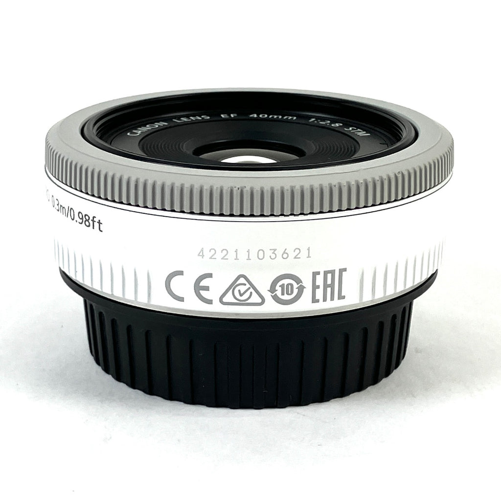 キヤノン Canon EF 40mm F2.8 STM ホワイト 一眼カメラ用レンズ（オートフォーカス） カメラ 【中古】cambb