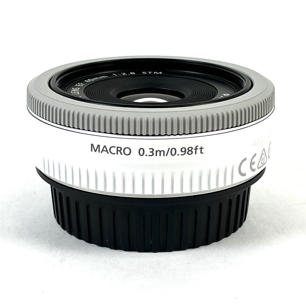 キヤノン Canon EF 40mm F2.8 STM ホワイト 一眼カメラ用レンズ（オートフォーカス） カメラ 【中古】cambb