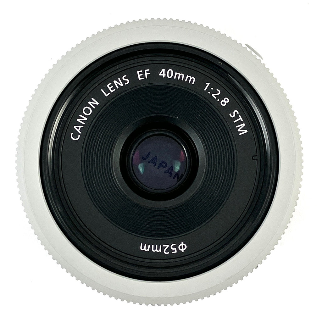 キヤノン Canon EF 40mm F2.8 STM ホワイト 一眼カメラ用レンズ（オートフォーカス） カメラ 【中古】cambb