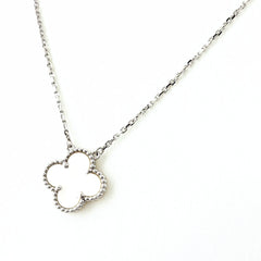 ヴァンクリーフ＆アーペル ヴィンテージ アルハンブラ ネックレス ペンダント マザー オブ パール ネックレス 750 パール レディース ブランドジュエリー 【中古】brjwl