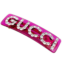 グッチ ロゴ ラインストーン バレッタ プラスチック レディース ブランドアクセサリー 【中古】bracc