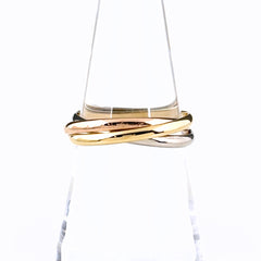 カルティエ トリニティ リング YG イエローゴールド 指輪 リング 13.5号 750 レディース ブランドジュエリー 【中古】brjwl