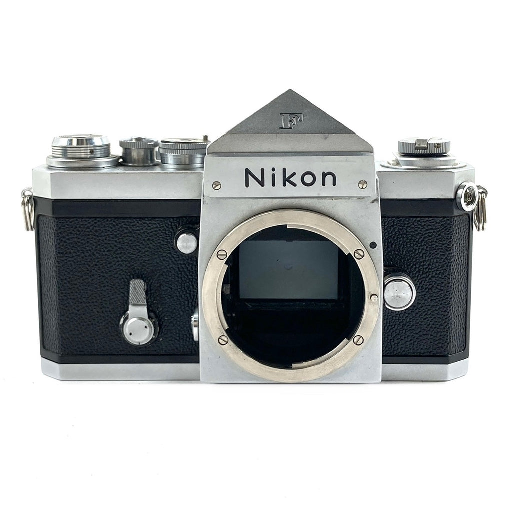 ニコン Nikon F アイレベル シルバー ボディ フィルム マニュアルフォーカス 一眼レフカメラ カメラ 【中古】cambb