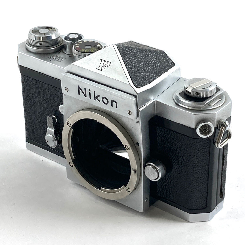 ニコン Nikon F アイレベル シルバー ボディ フィルム マニュアルフォーカス 一眼レフカメラ カメラ 【中古】cambb