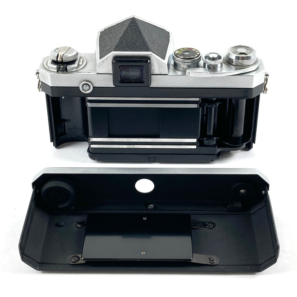 ニコン Nikon F アイレベル シルバー ボディ フィルム マニュアルフォーカス 一眼レフカメラ カメラ 【中古】cambb