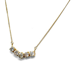 メレダイヤ デザインネックレス ネックレス K18 ダイヤモンド レディース ノンブランドジュエリー 【中古】nbjwl